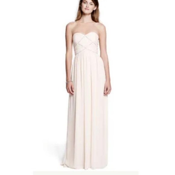 Pearl by Georgina Chapman Dresses & Skirts - PEARL by Marchessa New W Tags Pale Pink Blush Rhineston Strapless Flowing Gown 2